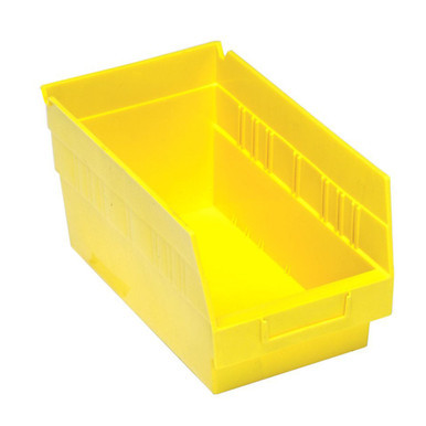 Yellow Economy Shelf Bin - 12'' x 7'' x 6'' - Case of 30 (11.625 in W x 6 in D x 6.625 in H)