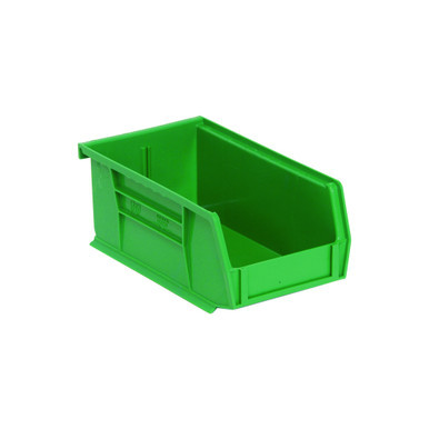 Green Ultra Stack and Hang Bins 7.38'' W x 4.13'' D x 3'' H - Case of 24 (7.38 in W x 3 in D x 4.13 in H)