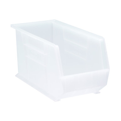 Clear Ultra Stack and Hang Bins 18'' W x 8.25'' D x 9'' H - Case of 6 (18 in W x 9 in D x 8.25 in H)