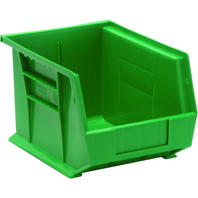 Green Ultra Stack and Hang Bins 10.75'' W x 8.25'' D x 7'' H - Case of 6 (10.75 in W x 7 in D x 8.25 in H)