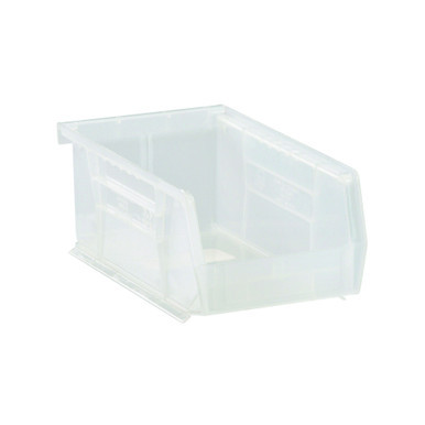 Clear Ultra Stack and Hang Bins 7.38'' W x 4.13'' D x 3'' H - Case of 24 (7.38 in W x 3 in D x 4.13 in H)