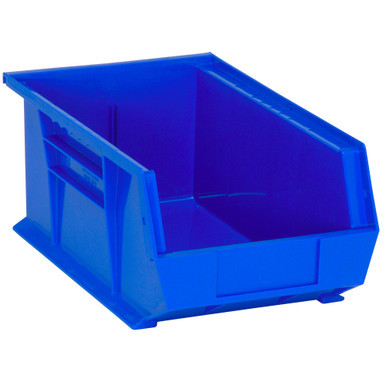 Blue Ultra Stack and Hang Bins 13.63'' W x 8.25'' D x 6'' H - Case of 12 (13.63 in W x 6 in D x 8.25 in H)