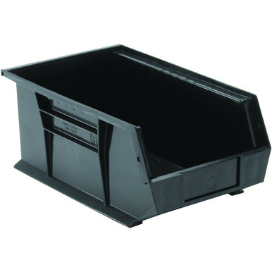 Black Ultra Stack and Hang Bins 13.63'' W x 8.25'' D x 6'' H - Case of 12 (13.63 in W x 6 in D x 8.25 in H)