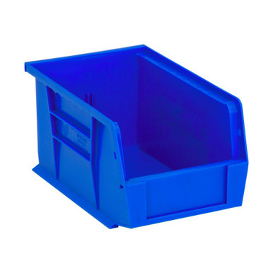 Blue Ultra Stack and Hang Bins 9.25'' W x 6'' D x 5'' H - Case of 12 (9.25 in W x 5 in D x 6 in H)