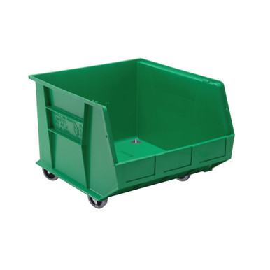 Green Mobile Hulk Container 18'' W x 16.5'' D x 14'' H - Case of 3 (18 in W x 14 in D x 16.5 in H)
