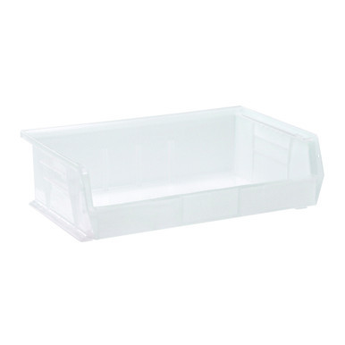 Clear Ultra Stack and Hang Bins 10.88'' W x 16.5'' D x 5'' H - Case of 6 (10.88 in W x 5 in D x 16.25 in H)