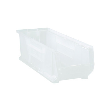 Clear Jumbo Ultra Bin 23.88'' W x 8.25'' D x 7'' H - Case of 6 (23.875 in W x 7 in D x 8.25 in H)