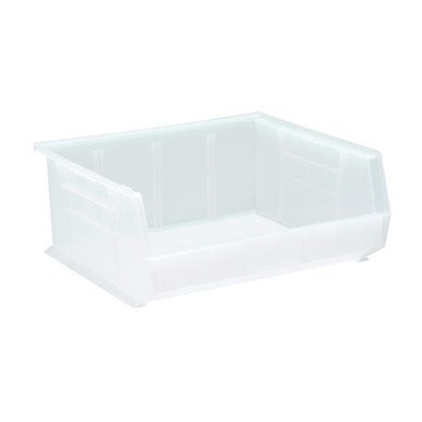 Clear Ultra Stack and Hang Bins 14.75'' W x 16.5'' D x 7'' H - Case of 6 (14.75 in W x 7 in D x 16.5 in H)