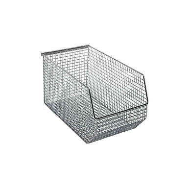 Chrome Ultra Mesh Stack and Hang Bin 14.5'' D x 8'' W x 7'' H Case of 10 (14.5 in W x 7 in D x 8 in H)
