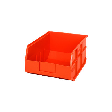 Orange Stackable Shelf Bin 14'' L x 11'' W x 7'' H Case of 6 (14 in W x 7 in D x 11 in H)