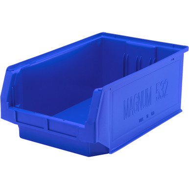 Blue Magnum Series Bin 19.75'' L x 12.38'' W x 7.88'' H Case of 6 (19.75 in W x 7.875 in D x 12.625 in H)