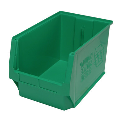 Green Magnum Series Bin 19.75'' L x 12.38'' W x 11.88'' H Case of 3 (19.75 in W x 11.875 in D x 12.625 in H)