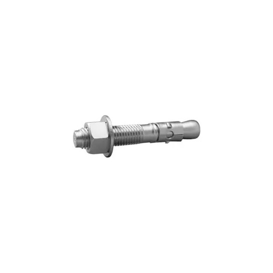 Silver concrete mounting kit for stadium bike racks, pack of 6