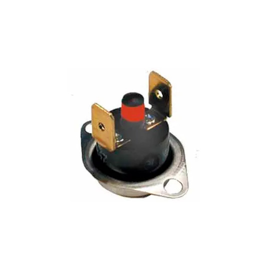 Manual reset rollout thermostat limit switch with 230 cutout designation