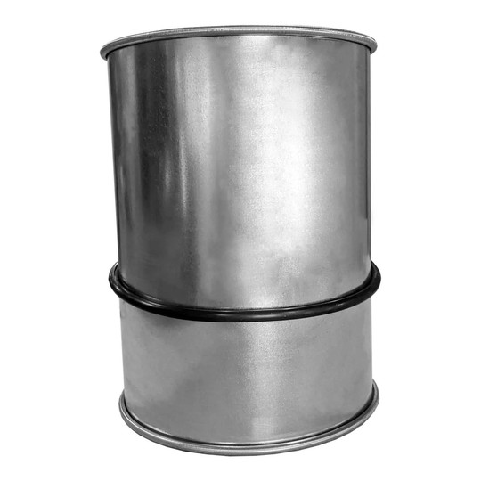 Galvanized 3 inch adjustable duct sleeve with O-ring