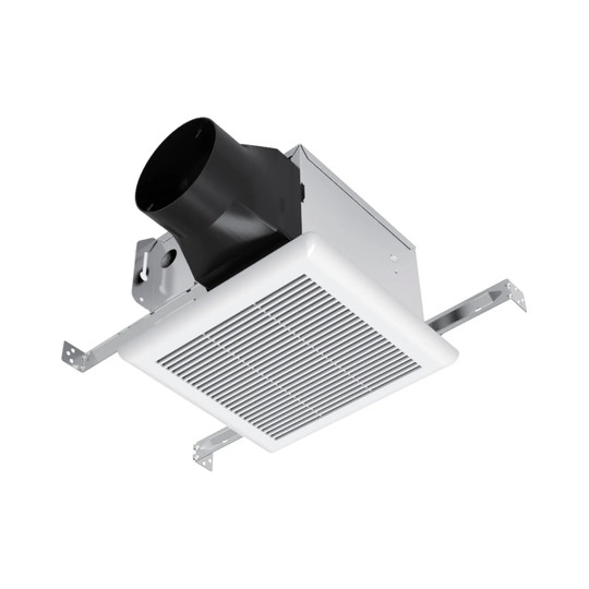 White 50 CFM quiet bathroom exhaust fan