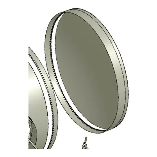 Gray 16-inch fabric duct end cap