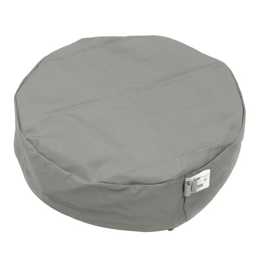 Gray 20-inch fabric duct end cap