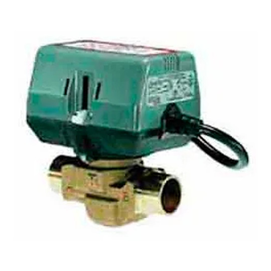 24V on/off valve with 3/4 inch sweat connection and auxiliary switch