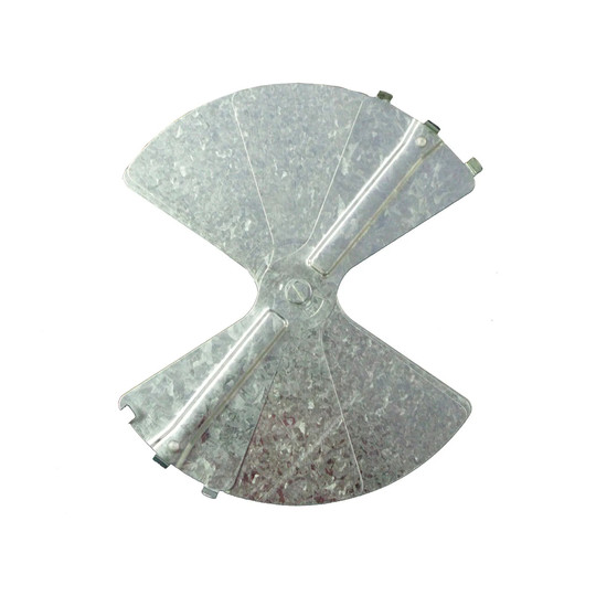 8-inch radial galvanized steel balancing damper