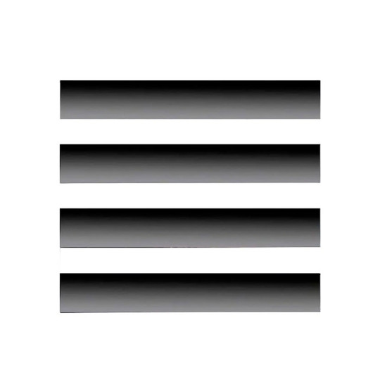White aluminum linear slot diffuser for an 8 x 8 duct opening