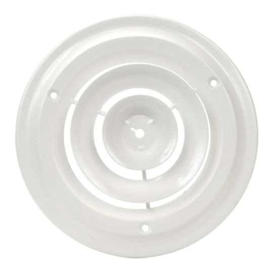 White round ceiling diffuser for an 8-inch duct