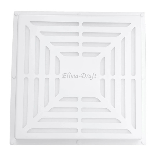 White commercial filtration vent cover replacement filter