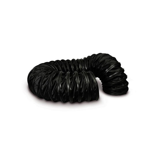 Black 12-inch diameter portable heater duct
