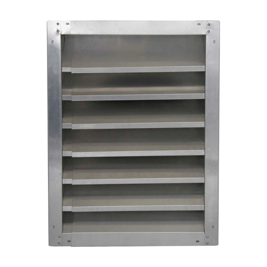 Adjustable-width aluminum louver with birdscreen