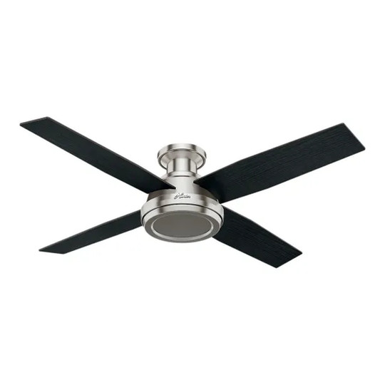 52-inch low-profile ceiling fan with handheld remote