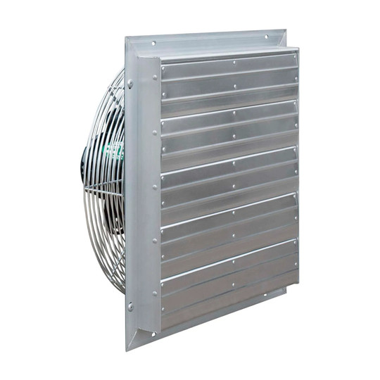Silver 20-inch shutter exhaust fan with aluminum shutter