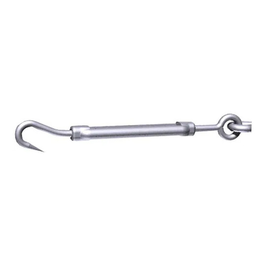 Stainless steel stretcher for straight fabric duct runs