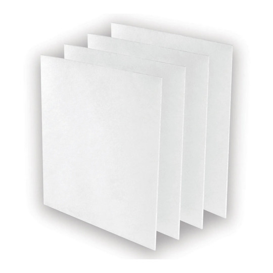 Four-pack of white AM air purifier pre-filters