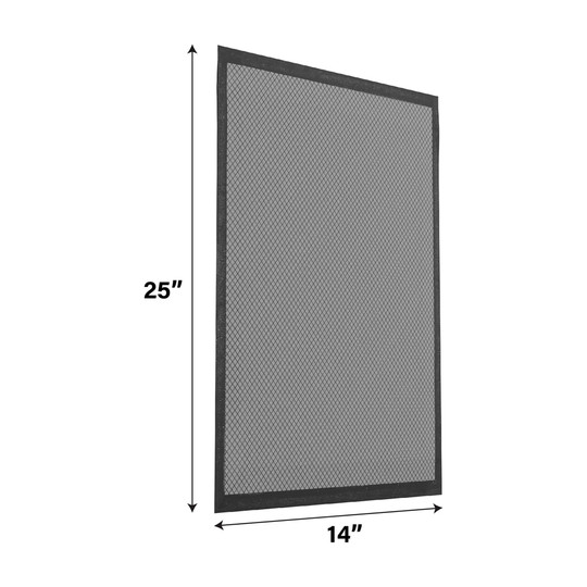 Flexible permanent washable electrostatic air filter, 14 x 25 x 1 inches, MERV 8