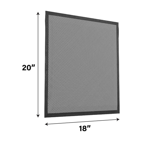 Flexible permanent washable electrostatic air filter, MERV 8, 18 x 20 x 1 inches