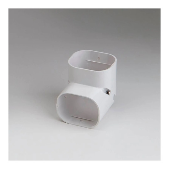 White 90-degree vertical elbow for exposed air conditioner line sets