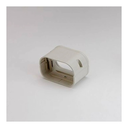 Ivory 100 mm line set duct coupler