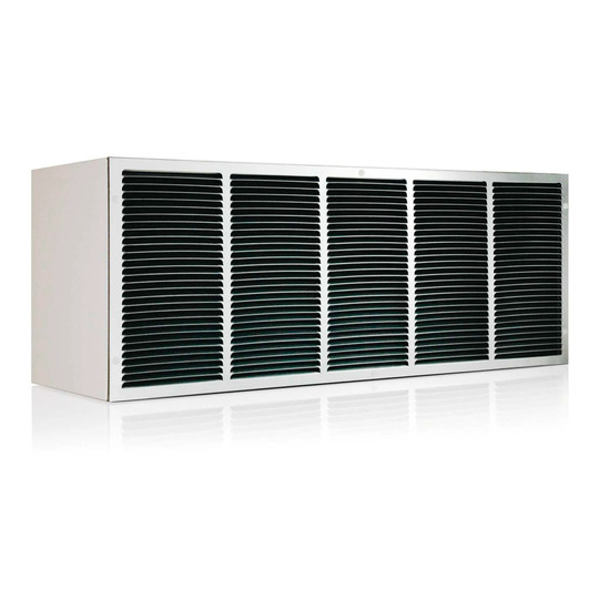 White stamped aluminum grille for packaged terminal air conditioners