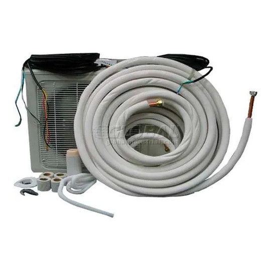 Black insulated copper line set for mini-split units