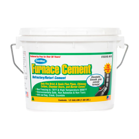 1/2 gallon furnace cement container