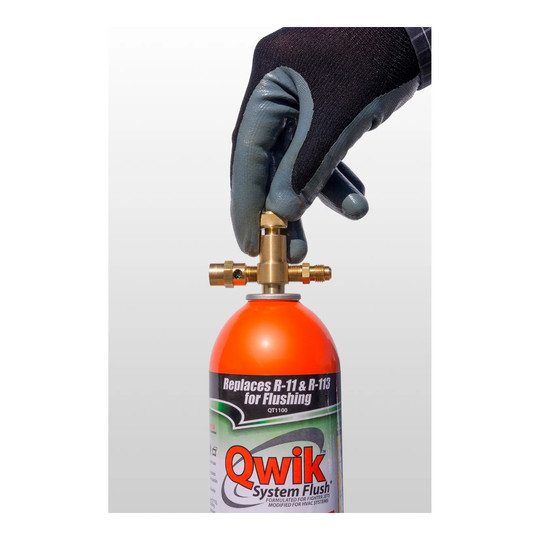 2 lb aerosol container of refrigeration line set flush cleaner