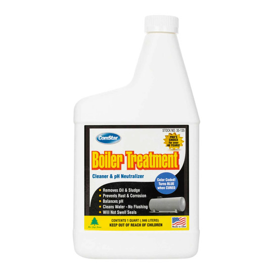 1-quart color-coded boiler water cleaner and pH neutralizer