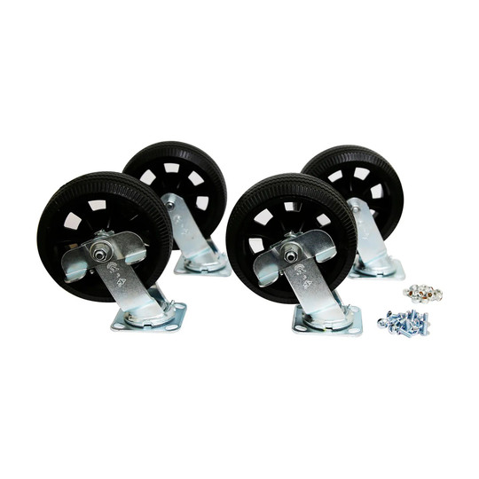 Rough-terrain caster kit for compatible Apex portable evaporative coolers