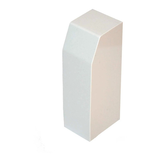 Plastic right end and wall cap for a hot water hydronic baseboard cover