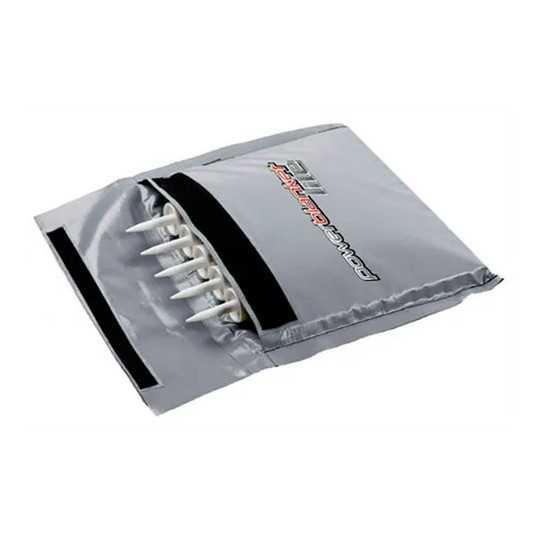 Gray fixed-temperature heated pouch for up to four 10.1 oz. caulk tubes