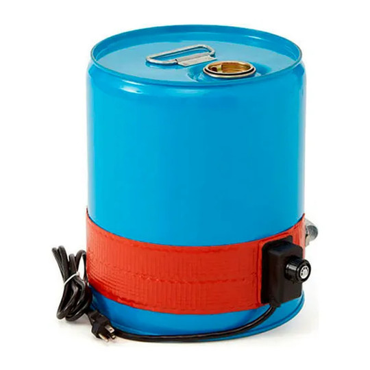 Blue indoor/outdoor drum heater for a 5-gallon steel drum