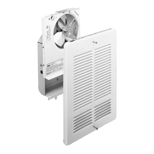 White forced-air wall heater interior and grille, 1500W, 240V