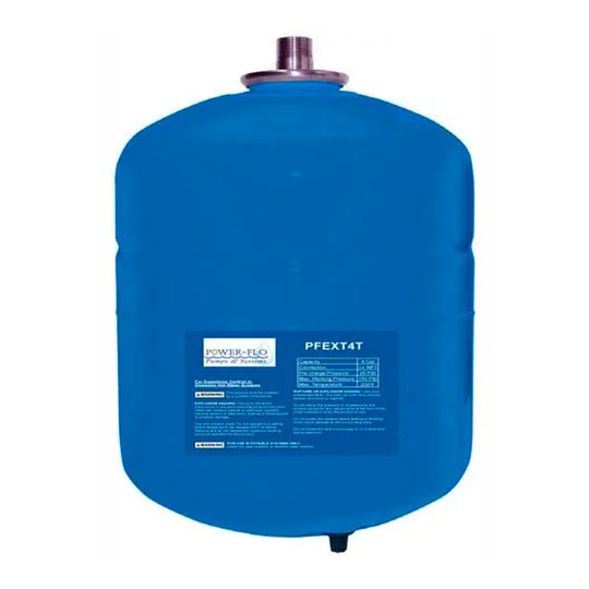 Blue 4-gallon potable water expansion tank