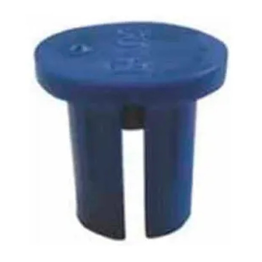 Blue plastic 1/8 in. NPT vent dust cap
