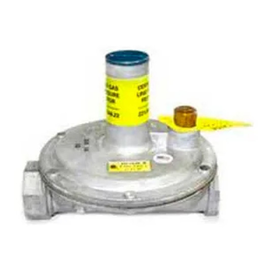 Silver 1-inch line gas regulator with vent limiter